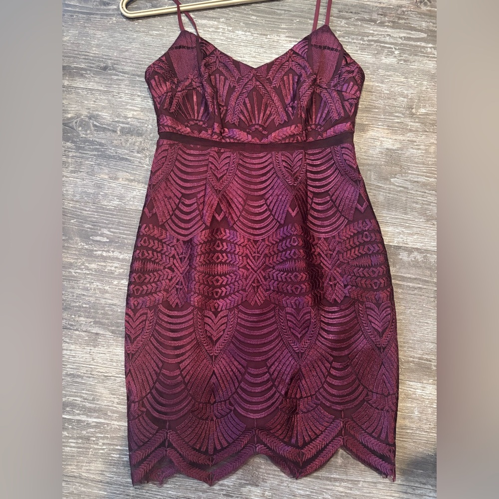 Guess Embroidered Mini Dress